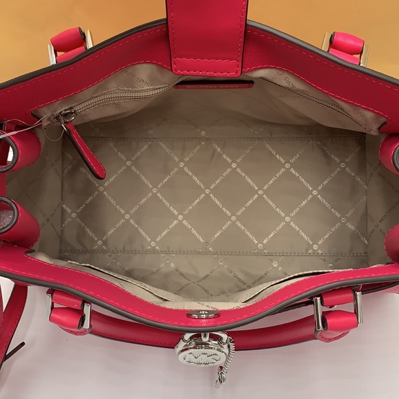 MICHAEL KORS HAMILTON MEDIUM SATCHEL COLOR: Electric Pink NWT - Picture 13 of 16